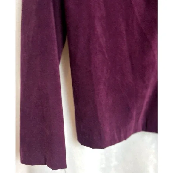 Vintage Briggs NY Womens Velvet Moleskin Button Blouse Jacket Size‎ L Grannycore - Picture 6 of 14